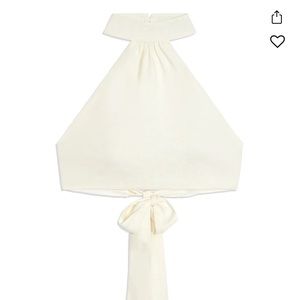 COPY - WeWoreWhat Linen Halter Top